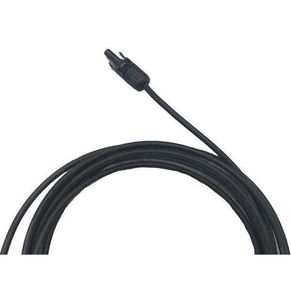 5 feet long BLACK (-) Photovoltaic Cable